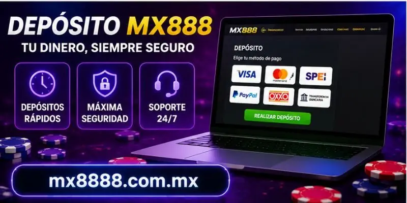 Información sobre Depósito MX888 disponible en mx8888.com.mx